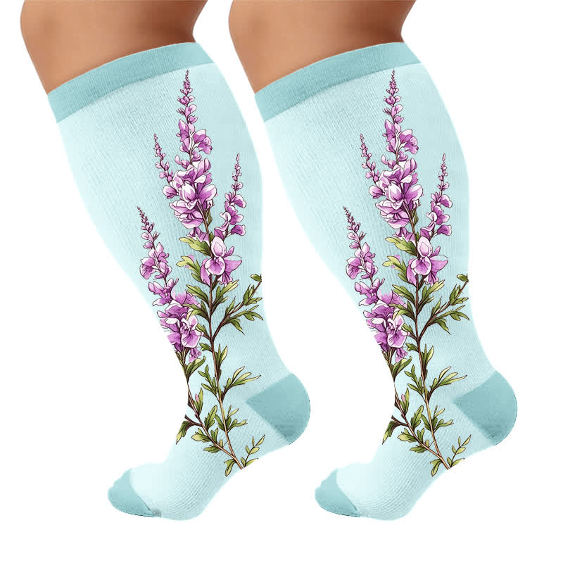 Plusock Plus Size Morning glory Compression Socks - image 10