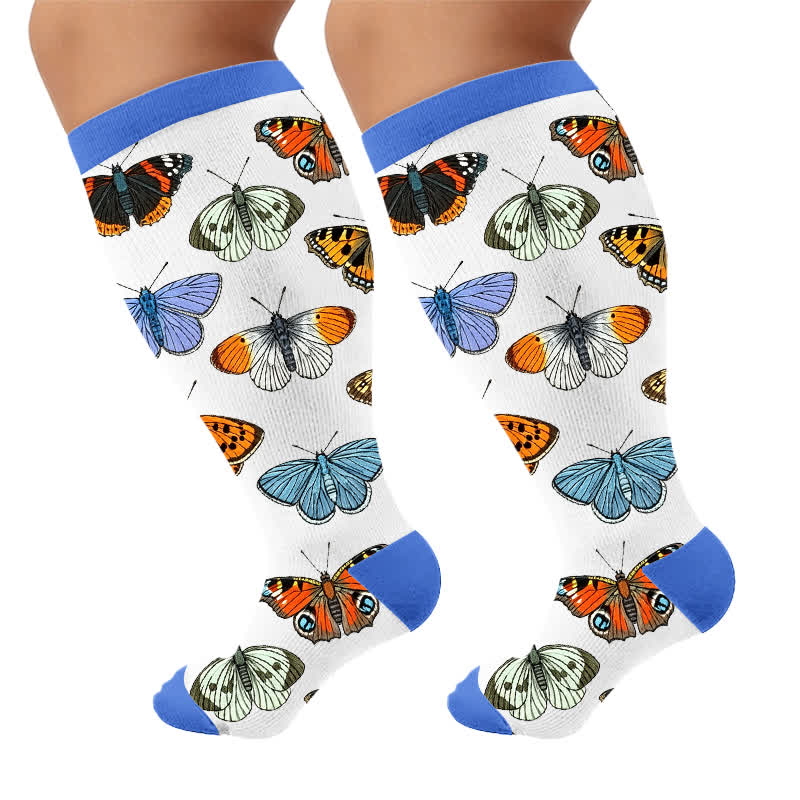 Plusock Plus Size Tulip Bloom Compression Socks - image 10