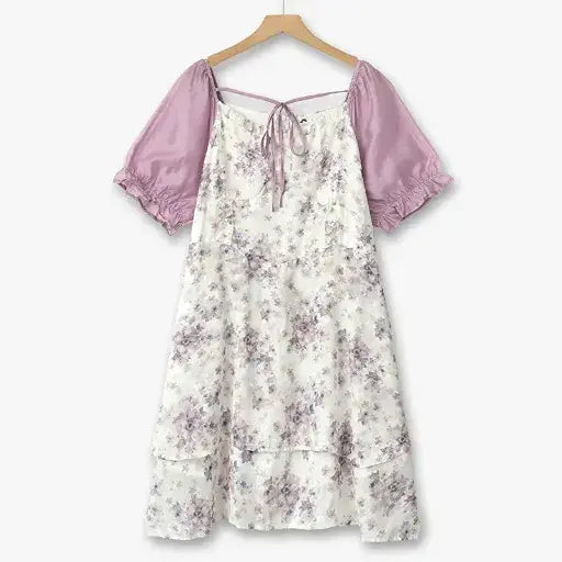 plus size light purple dress Tiered Maxi Dress|Lavendar  Curvy and Beautiful Boutique while delicate ruffle details add playful flair Light Purple Off-Shoulder Layered Tulle
