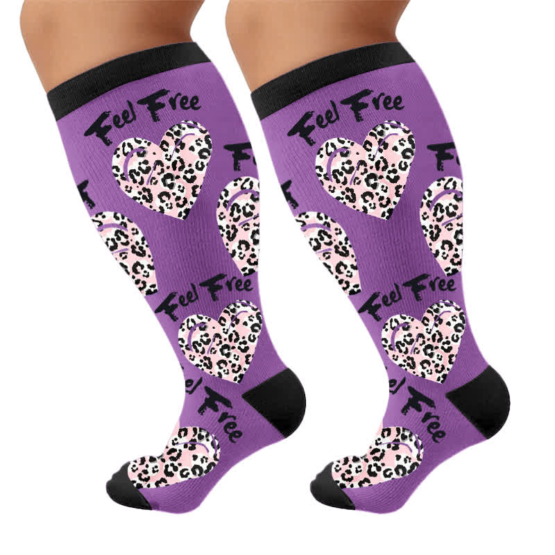 Plusock Plus Size Crown Dino Butterfly Compression Socks - image 10