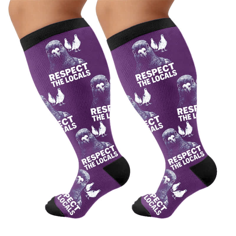 Plusock Plus Size Pigeon Compression Socks - image 10