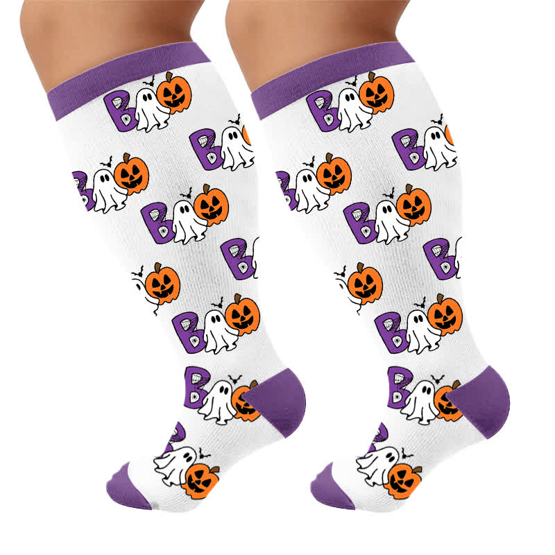 Plusock Plus Size Spooky Balloon Compression Socks - image 10