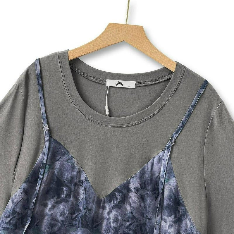 Plusock Marble Layered Casual Maxi Dress - image 4