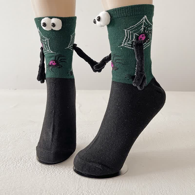 Plusock Spooky 3D Eye Halloween Quarter Socks (4 Pairs) - G - EU36-43 (US3-9) - image 9