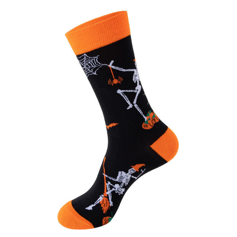 Plusock Halloween Moon Witch Crew Socks (4 Pairs) - F - EU36-43 (US3-9) - image 6