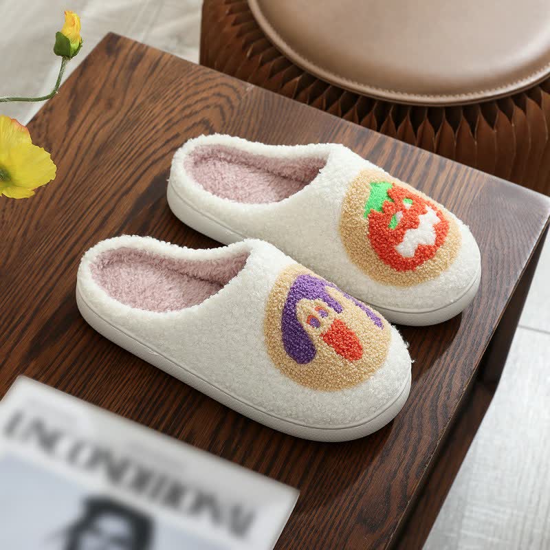 Plusock Halloween Pumpkin Plush House Slippers - H - EU 44-45(US10-11) - image 7