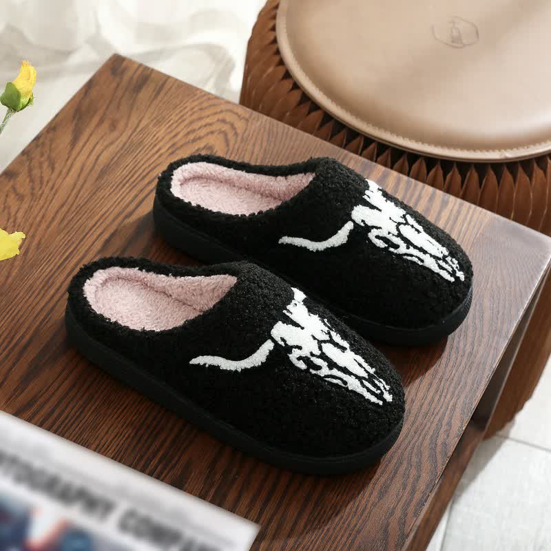 Plusock Halloween Spooky Vibe Plush House Slippers - F - EU 44-45(US10-11) - image 5