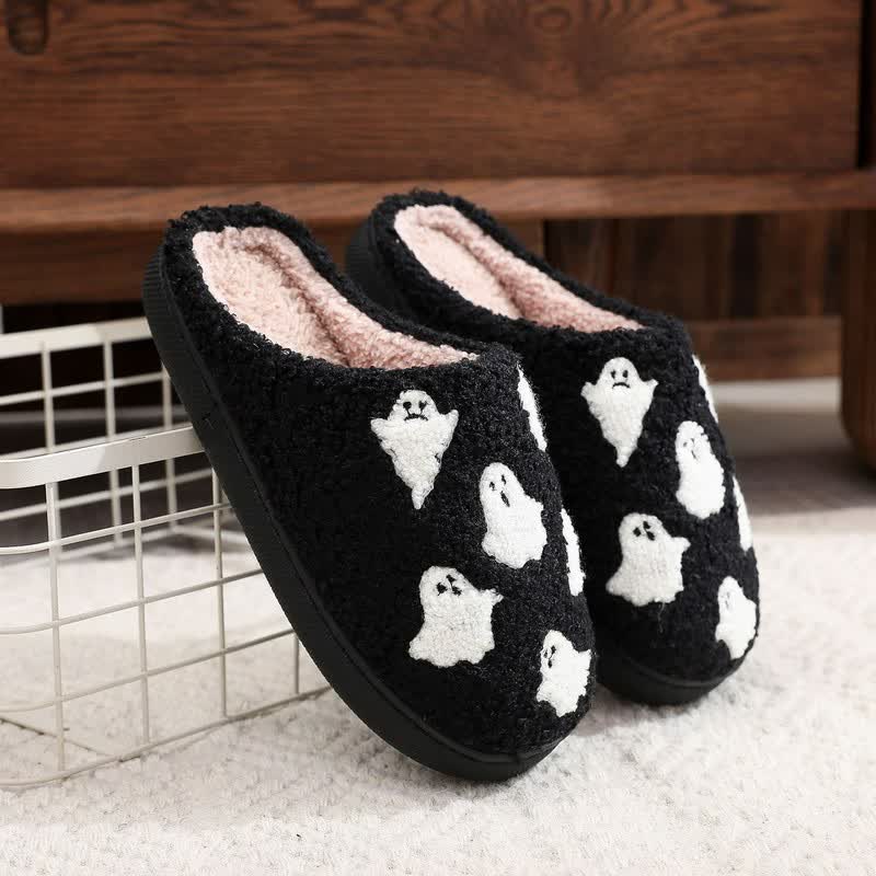 Plusock Halloween Minimalist Festive Fuzzy Slippers - B - EU44-45(US10-11) - image 4