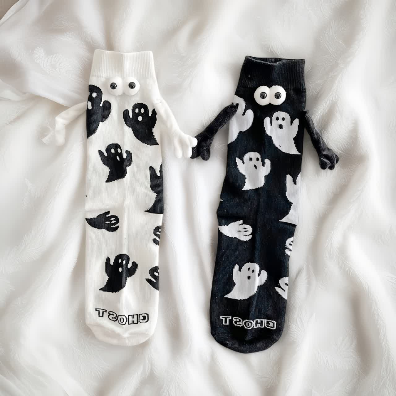 Plusock Ghost Magnetic Hand Holding Socks(4 Pairs) - image 5