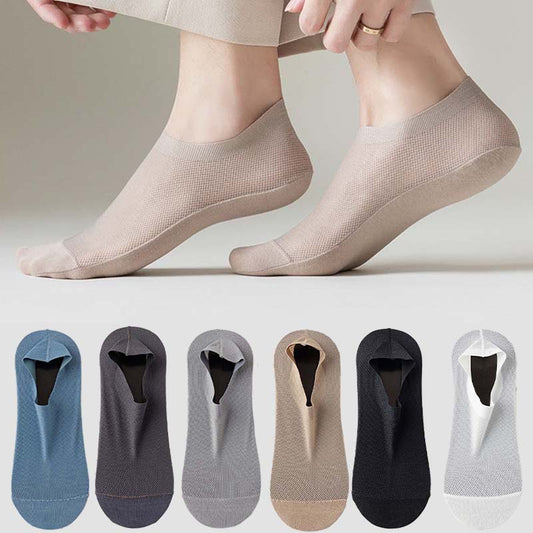Plusock Plus Size Ice Silk Breathable Ankle Socks(3 Pairs)