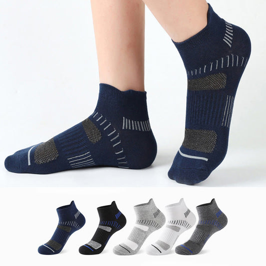 Plusock Plus Size Classic Color Ankle Compression Socks(5 Pairs)