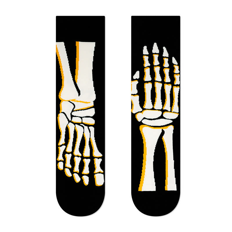 Plus Size New Halloween Crew Socks(4 Pairs)