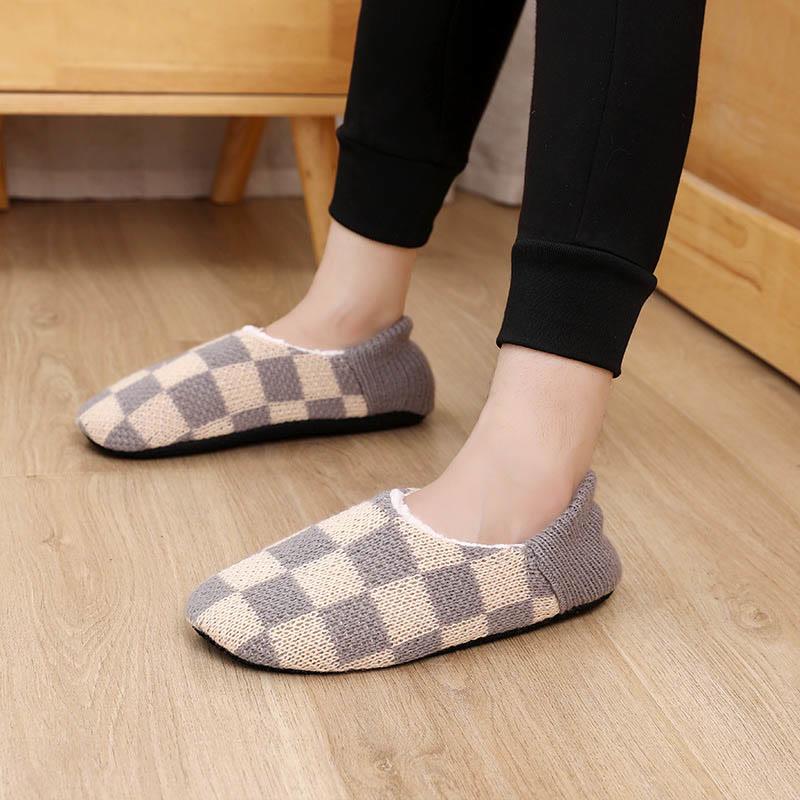 Plus Size Plaid Slipper Socks