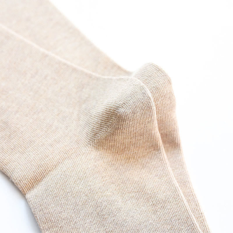 Plus Size Durable Solid Crew Socks(7 Pairs)