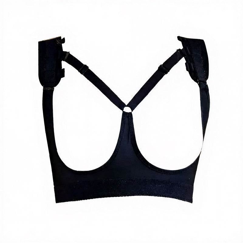 Plusock Adjustable Strap Support Bra Chest - Black - 2XL - image 8