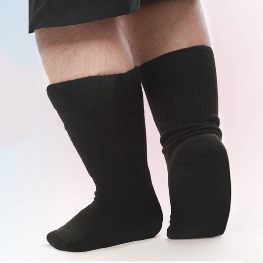 Plusock Plus Size Extra Wide Knee High Diabetic Socks(2 Pairs)