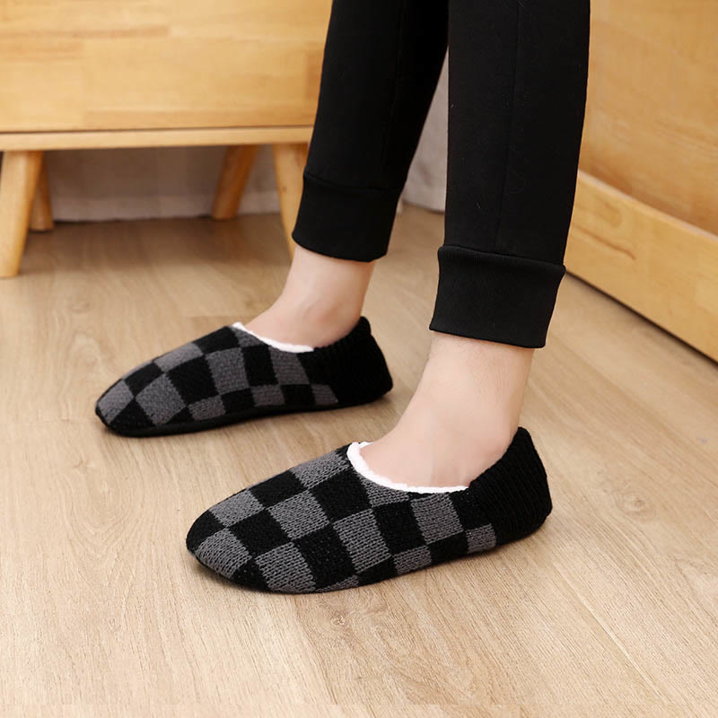 Plus Size Plaid Slipper Socks
