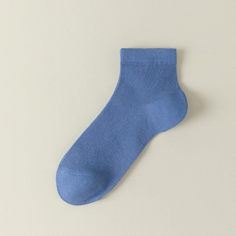 Plus Size Mesh Breathable Sports Ankle Socks(7 Pairs)
