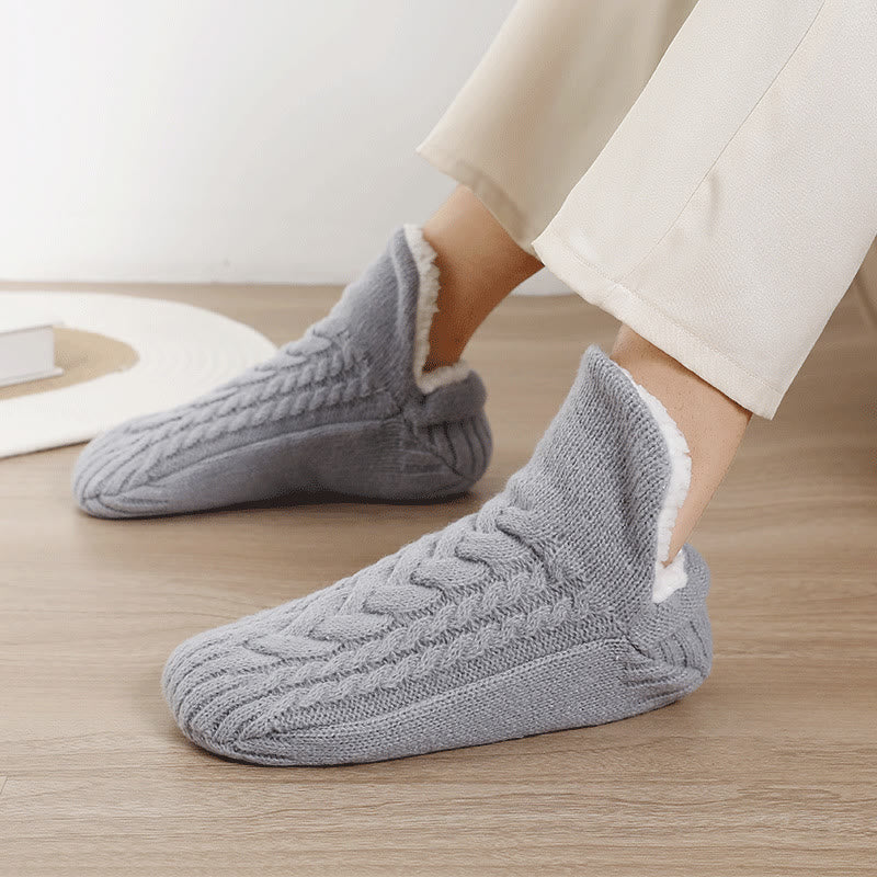 Plus Size Anti Slip Slipper Socks(2 Pairs)
