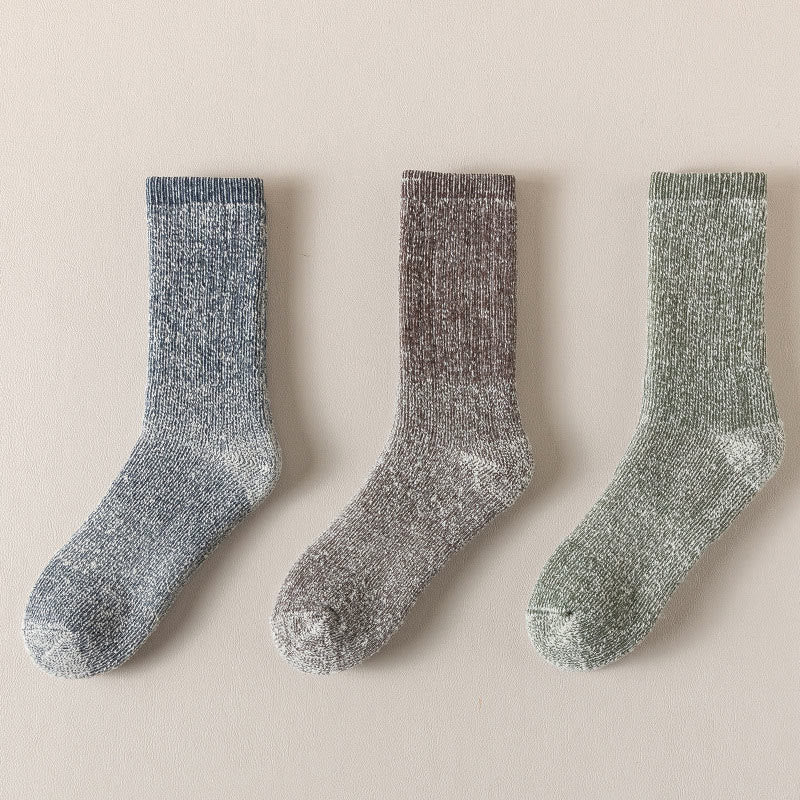 Plusock Plus Size Outdoor Sports Warm Wool Quarter Socks(3 Pairs) - image 5
