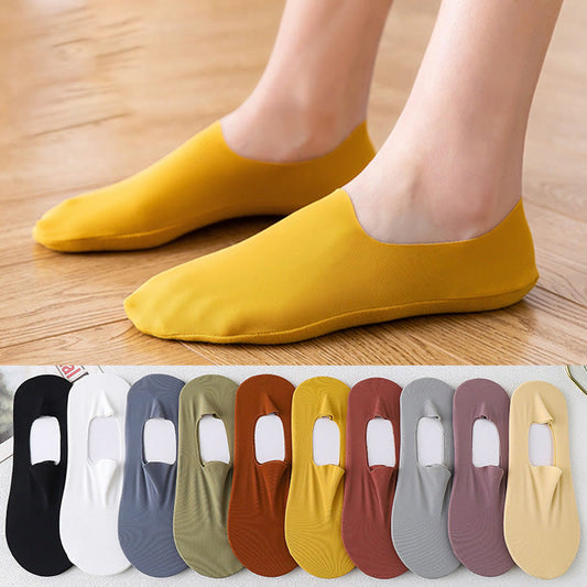 Plusock Plus Size Invisible No Show Socks(5 Pairs)