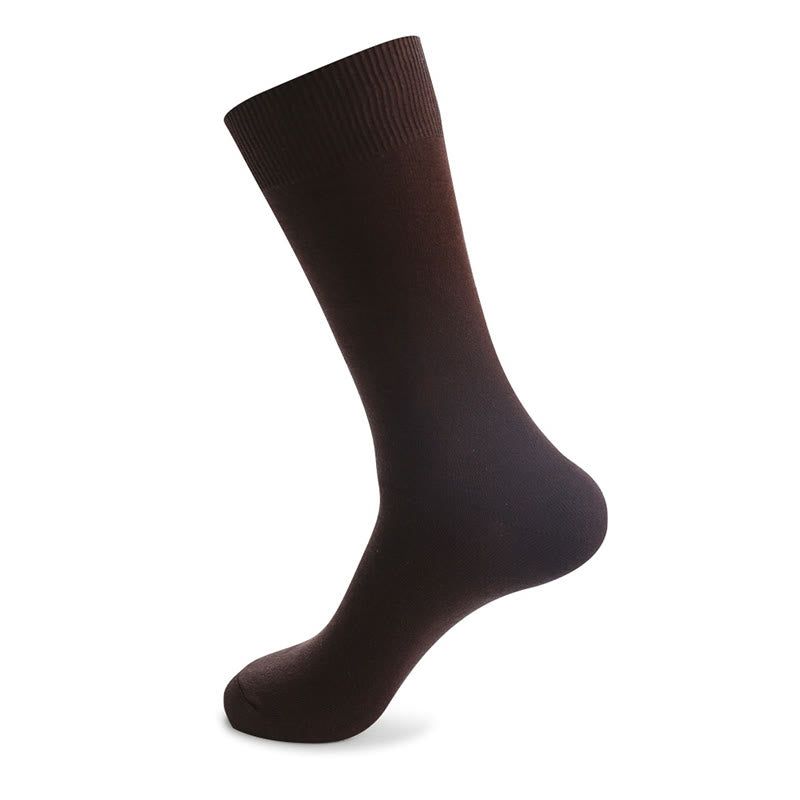 Plus Size Durable Solid Crew Socks(7 Pairs)