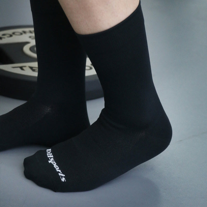 Plus Size Mesh Sports Quarter Compression Socks(4 Pairs)