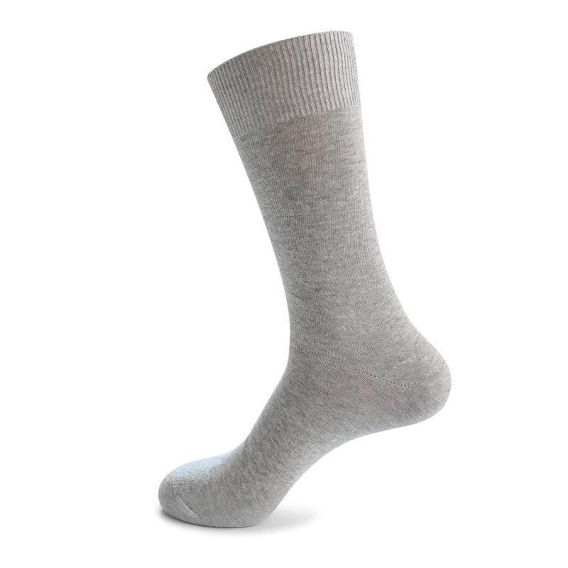 Plus Size Durable Solid Crew Socks(7 Pairs)