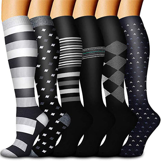 Plusock Black Series Compression Socks(6 Pairs)