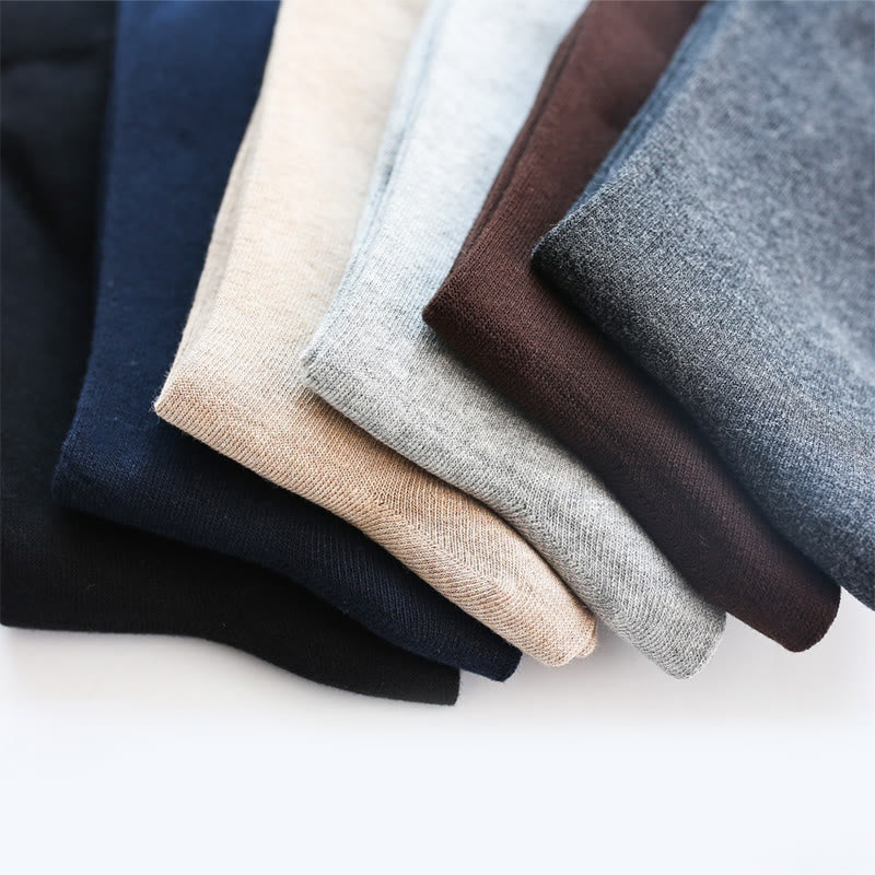 Plus Size Durable Solid Crew Socks(7 Pairs)