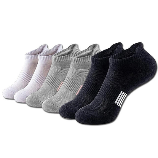 Plusock Plus Size Solid Color Casual Ankle Socks(15 Pairs)