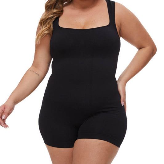 Plusock Plus Size Wide Shoulder Straps Bodysuits