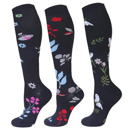 Plusock Butterfly Dragonfly Compression Socks(3 Pairs)