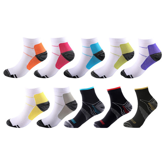 Plusock Plus Size Elastic Sports Ankle Compression Socks(10 Pairs)