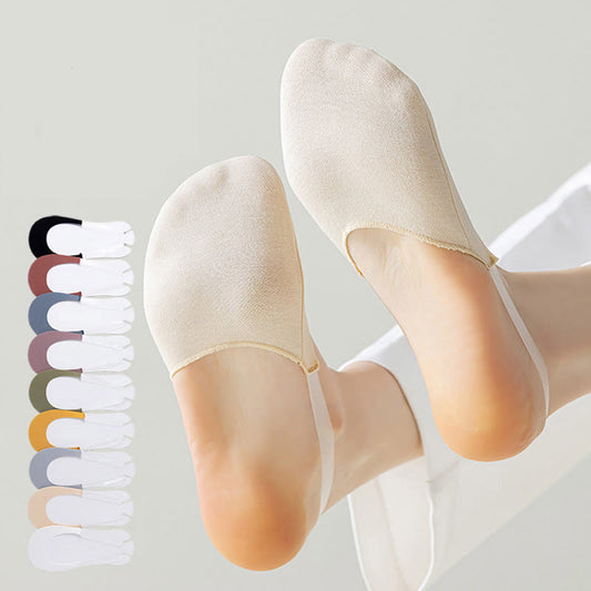 Plusock Plus Size Garter No Show Socks(8 Pairs)