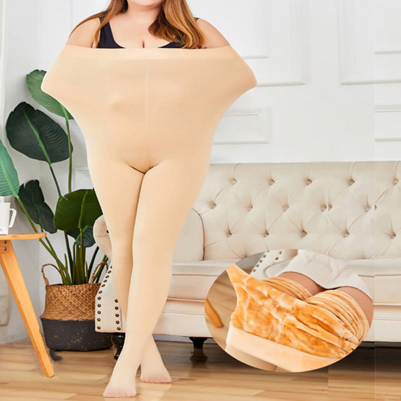 Plus Size High Waist Pantyhoses(2 Pairs)