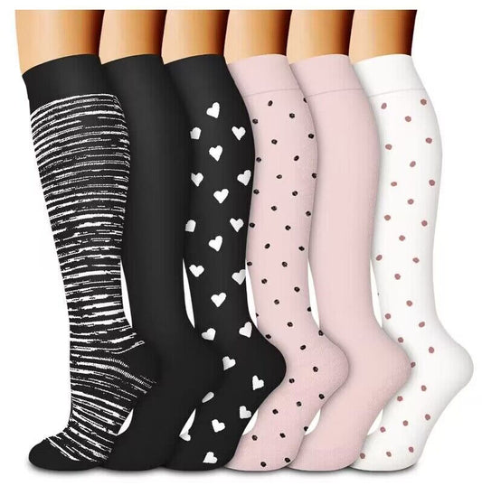Plusock Classic Sport Compression Socks(6 Pairs)