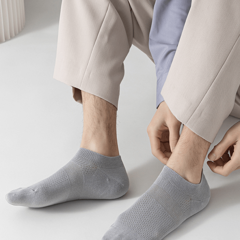 Plus Size Antibacterial Ankle Socks(6 Pairs)
