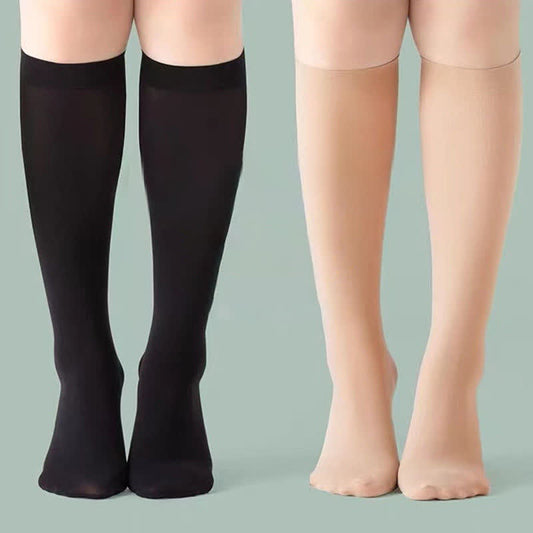 Plusock Solid Color Breathable Knee High Socks(3 Pairs)