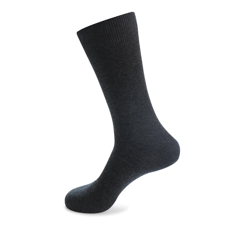 Plus Size Durable Solid Crew Socks(7 Pairs)