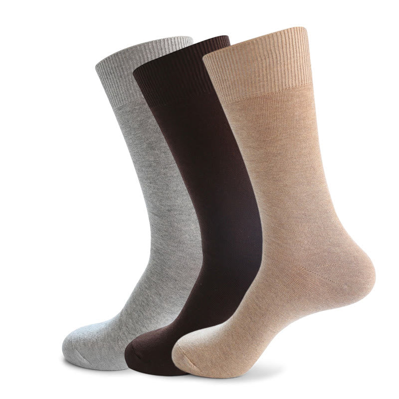 Plus Size Durable Solid Crew Socks(7 Pairs)