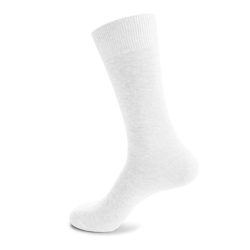 Plus Size Durable Solid Crew Socks(7 Pairs)