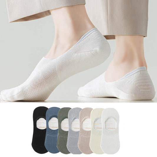 Plusock Plus Size Breathable Mesh No Show Socks(8 Pairs)