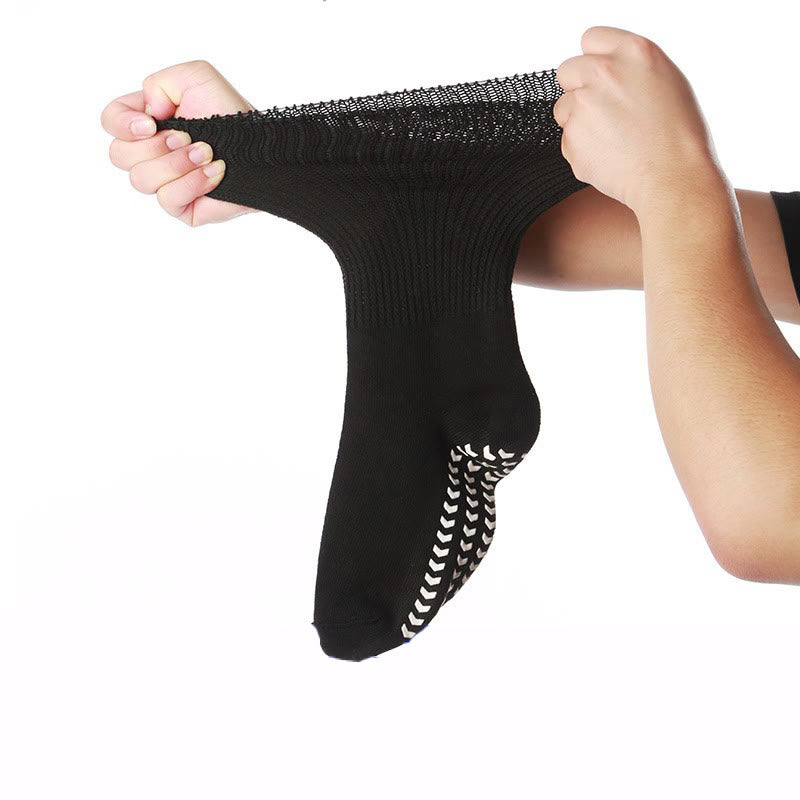 Plusock Plus Size Anti Slip Knee High Diabetic Socks(2 Pairs)