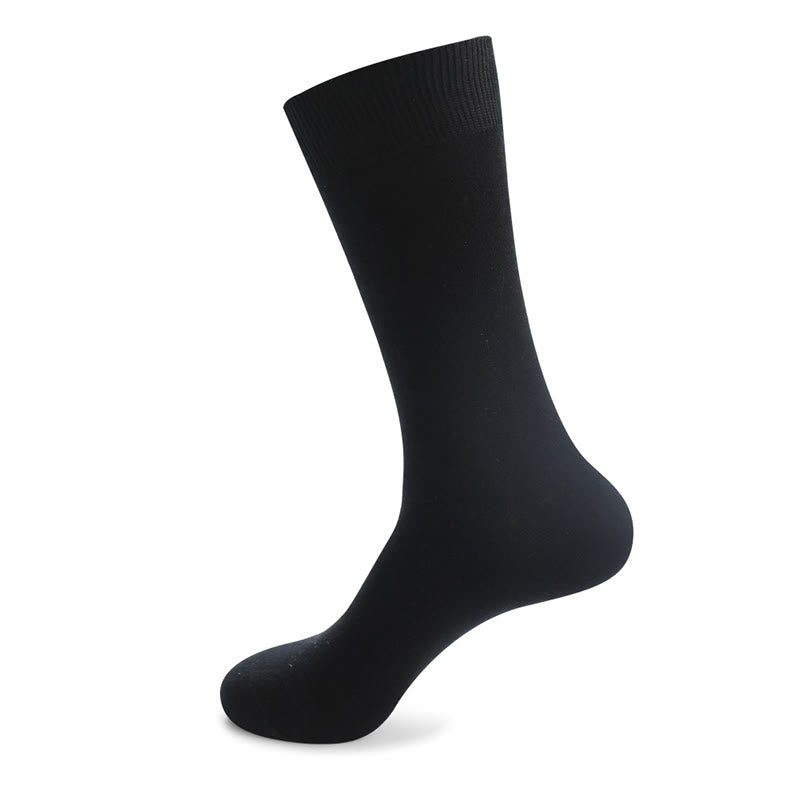 Plus Size Durable Solid Crew Socks(7 Pairs)