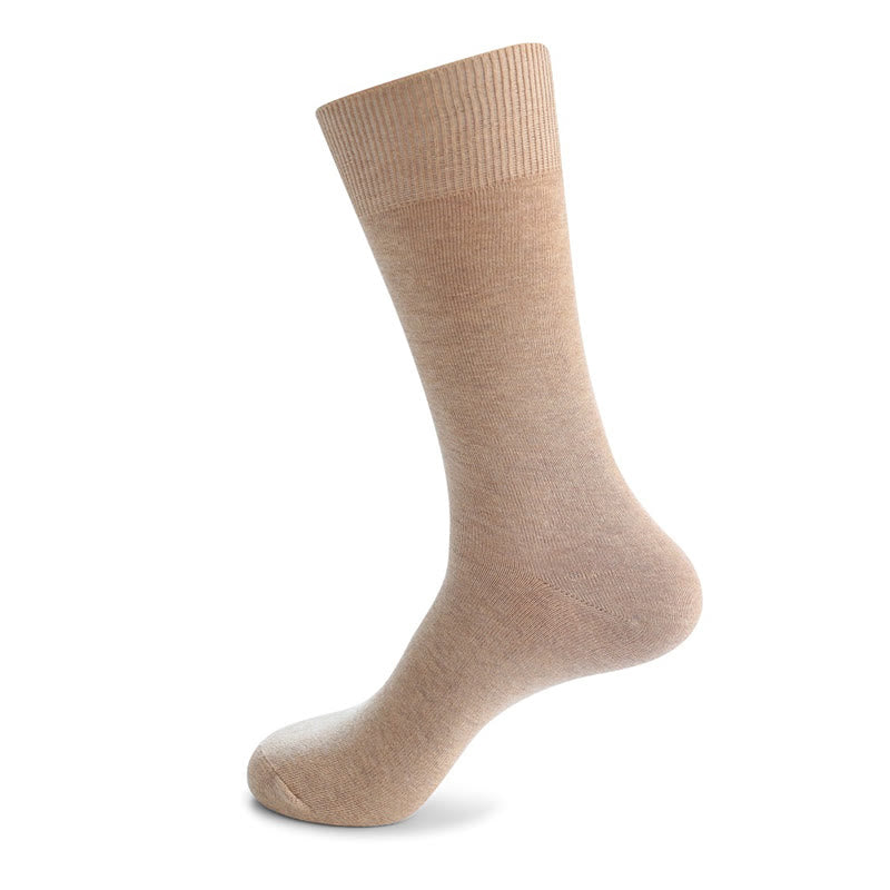 Plus Size Durable Solid Crew Socks(7 Pairs)