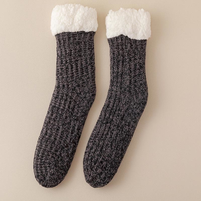 Plus Size Fleece Comfy Thick Slipper Socks(2 Pairs)