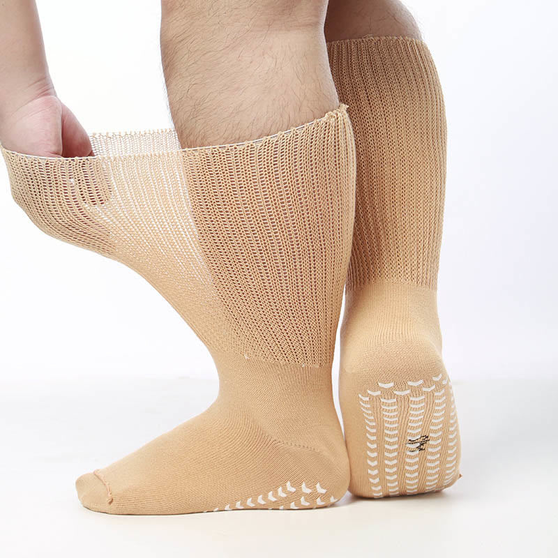 Plusock Plus Size Anti Slip Knee High Diabetic Socks(2 Pairs)