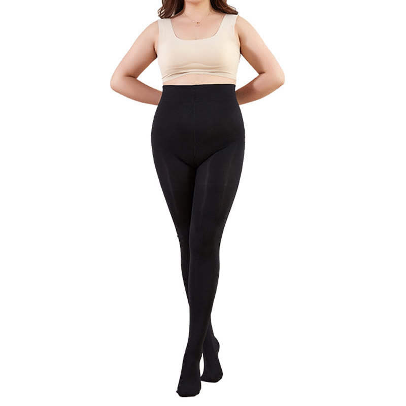 Plus Size High Waist Pantyhoses(2 Pairs)