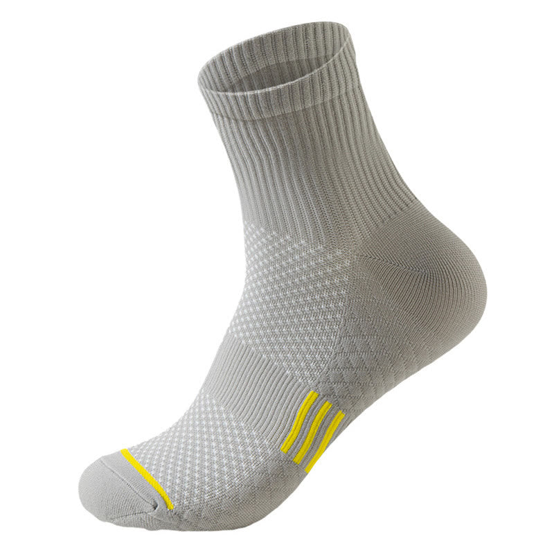Plus Size Wicking Multicolor Quarter Compression Socks(12 Pairs)
